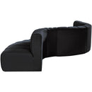  Manufacturer Color_Black -- Meridian Arc Stationary Fabric Sofa IMAGE 8
