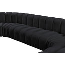  Manufacturer Color_Black -- Meridian Arc Stationary Fabric Sofa IMAGE 10