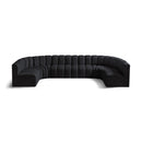 Manufacturer Color_Black -- Meridian Arc Stationary Fabric Sofa IMAGE 1