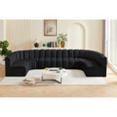  Manufacturer Color_Black -- Meridian Arc Stationary Fabric Sofa IMAGE 2
