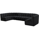  Manufacturer Color_Black -- Meridian Arc Stationary Fabric Sofa IMAGE 6