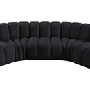  Manufacturer Color_Black -- Meridian Arc Stationary Fabric Sofa IMAGE 10