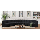  Manufacturer Color_Black -- Meridian Arc Stationary Fabric Sofa IMAGE 2