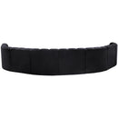  Manufacturer Color_Black -- Meridian Arc Stationary Fabric Sofa IMAGE 3