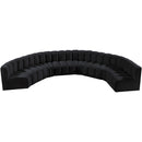  Manufacturer Color_Black -- Meridian Arc Stationary Fabric Sofa IMAGE 4