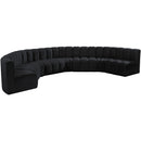  Manufacturer Color_Black -- Meridian Arc Stationary Fabric Sofa IMAGE 5