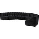  Manufacturer Color_Black -- Meridian Arc Stationary Fabric Sofa IMAGE 6