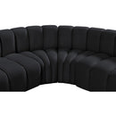 Manufacturer Color_Black -- Meridian Arc Stationary Fabric Sofa IMAGE 10