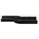  Manufacturer Color_Black -- Meridian Arc Stationary Fabric Sofa IMAGE 16