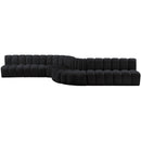  Manufacturer Color_Black -- Meridian Arc Stationary Fabric Sofa IMAGE 7