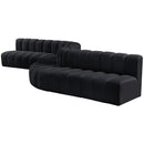 Manufacturer Color_Black -- Meridian Arc Stationary Fabric Sofa IMAGE 8