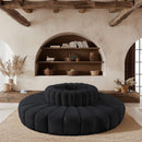 Meridian Arc Black Velvet 8 pc Modular Sectional IMAGE 2