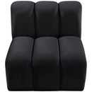  Manufacturer Color_Black -- Meridian Arc Stationary Fabric Chair IMAGE 4