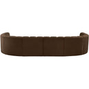  Manufacturer Color_Brown -- Arc 161" Brown Velvet Upholstered 10 pc Modular Sectional IMAGE 3