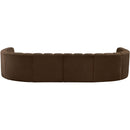 Meridian Arc Brown Velvet 10 pc Modular Sectional IMAGE 3