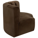  Manufacturer Color_Brown -- Arc 60" Brown Velvet Upholstered 2 pc Modular Sectional IMAGE 6