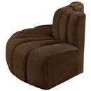  Manufacturer Color_Brown -- Arc 77" Brown Velvet Upholstered 3 pc Modular Sectional IMAGE 6