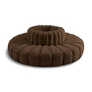  Manufacturer Color_Brown -- Arc 90" Brown Velvet Upholstered 8 pc Modular Sectional IMAGE 1