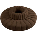  Manufacturer Color_Brown -- Arc 90" Brown Velvet Upholstered 8 pc Modular Sectional IMAGE 3