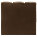  Manufacturer Color_Brown -- Arc Brown Velvet Upholstered Modular Straight Chair IMAGE 3
