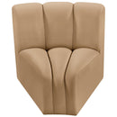  Manufacturer Color_Camel -- Arc Camel Velvet Upholstered Modular Curved Corner Chair IMAGE 5