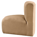  Manufacturer Color_Camel -- Arc Camel Velvet Upholstered Modular Curved Corner Chair IMAGE 7