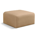  Manufacturer Color_Camel -- Arc Camel Velvet Upholstered Modular Ottoman IMAGE 1