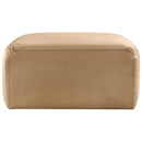  Manufacturer Color_Camel -- Arc Camel Velvet Upholstered Modular Ottoman IMAGE 3