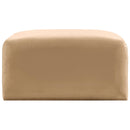  Manufacturer Color_Camel -- Arc Camel Velvet Upholstered Modular Ottoman IMAGE 4