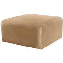  Manufacturer Color_Camel -- Arc Camel Velvet Upholstered Modular Ottoman IMAGE 5