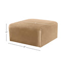  Manufacturer Color_Camel -- Arc Camel Velvet Upholstered Modular Ottoman IMAGE 7