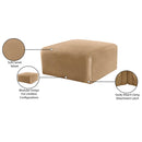 Manufacturer Color_Camel -- Arc Camel Velvet Upholstered Modular Ottoman IMAGE 8