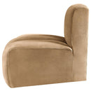  Manufacturer Color_Camel -- Arc Camel Velvet Upholstered Modular Reverse Corner Chair IMAGE 7