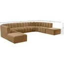 Manufacturer Color_Camel -- Arc 161" Camel Velvet Upholstered 10 pc Modular Sectional IMAGE 16