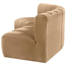 Manufacturer Color_Camel -- Arc 86" Camel Velvet Upholstered 3 pc Modular Sectional IMAGE 7