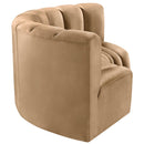  Manufacturer Color_Camel -- Arc 80" Camel Velvet Upholstered 3 pc Modular Sectional IMAGE 7