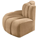  Manufacturer Color_Camel -- Arc 77" Camel Velvet Upholstered 3 pc Modular Sectional IMAGE 6