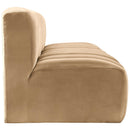  Manufacturer Color_Camel -- Arc 89.5" Camel Velvet Upholstered 3 pc Modular Sectional IMAGE 7