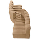  Manufacturer Color_Camel -- Arc 108" Camel Velvet Upholstered 4 pc Modular Sectional IMAGE 4