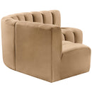  Manufacturer Color_Camel -- Arc 103" Camel Velvet Upholstered 4 pc Modular Sectional IMAGE 7