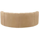  Manufacturer Color_Camel -- Arc 88" Camel Velvet Upholstered 4 pc Modular Sectional IMAGE 3