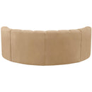 Meridian Arc Camel Velvet 4 pc Modular Sectional IMAGE 3