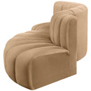  Manufacturer Color_Camel -- Arc 104" Camel Velvet Upholstered 4 pc Modular Sectional IMAGE 8