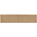  Manufacturer Color_Camel -- Arc 119" Camel Velvet Upholstered 4 pc Modular Sectional IMAGE 3