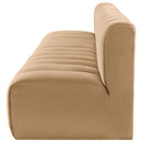  Manufacturer Color_Camel -- Arc 119" Camel Velvet Upholstered 4 pc Modular Sectional IMAGE 7