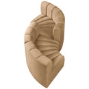  Manufacturer Color_Camel -- Arc 102" Camel Velvet Upholstered 4 pc Modular Sectional IMAGE 3