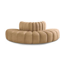  Manufacturer Color_Camel -- Arc 90" Camel Velvet Upholstered 4 pc Modular Sectional IMAGE 1