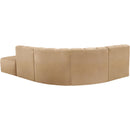  Manufacturer Color_Camel -- Arc 127" Camel Velvet Upholstered 5 pc Modular Sectional IMAGE 6