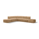  Manufacturer Color_Camel -- Arc 172" Camel Velvet Upholstered 7 pc Modular Sectional IMAGE 1