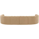  Manufacturer Color_Camel -- Arc 150" Camel Velvet Upholstered 8 pc Modular Sectional IMAGE 3